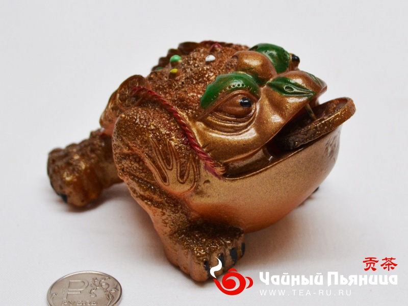 Чайная игрушка "Трехпалая жаба", меняющая цвет