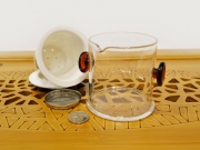 Чайный набор, дорожный / походный, фарфор и стекло