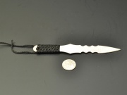 Нож для разделки Пуэра, металл и веревка