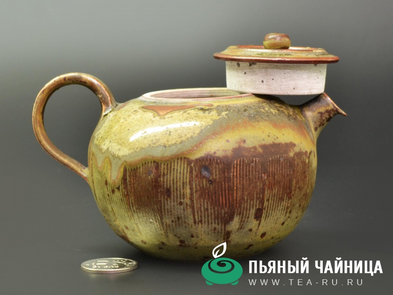 Чайник, керамика Цзиндэчжэнь, ручная работа, 195мл.