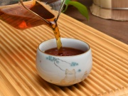 Пиала "Котик варит чай", керамика жу яо, 100мл.