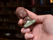 Будда в медитации, керамика и глазурь