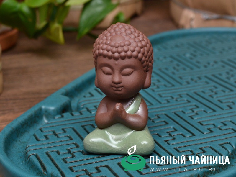 Будда в медитации, керамика и глазурь