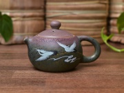 Чайник "Полёт журавлей", керамика, 220мл.