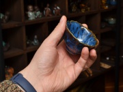 Пиала "Синь", керамика и глазурь, 70мл.