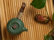 Чайник "Древний лотос", керамика фу гу яо бянь, 270мл.