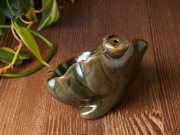 Курильница стелющихся благовоний "Зелёный лотос", керамика