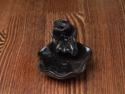 Курильница стелющихся благовоний "Чёрный лотос", керамика