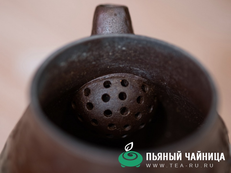 Чайник "Застывший огонь", керамика дуньхуанского обжига, 110мл.