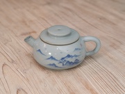 Чайник "Сосновые вершины", керамика фанггу и роспись цинхуа, 150мл.