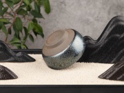 Пиала "Железный бутон", керамика цзянь чжань, 50мл.