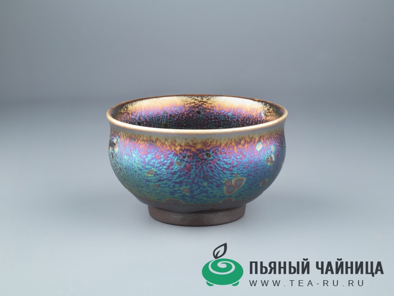 Пиала "Перламутровая чаша", керамика цзянь чжань, 125мл.