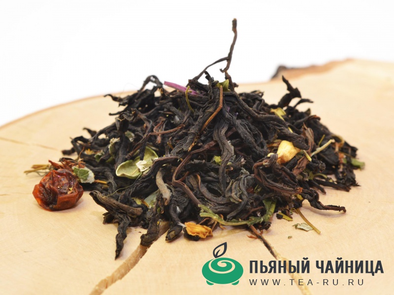 Иван-чай с лесными травами и ягодами листовой воротынский