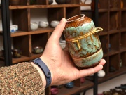 Куэ кхэ бэй "Бирюза", керамика и глазурь, 180мл.